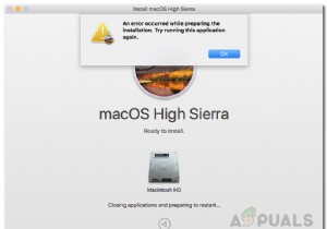 วิธีแก้ไขข้อผิดพลาดที่เกิดขึ้นขณะเตรียมการติดตั้งบน Mac 