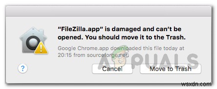 การแก้ไข:ไม่สามารถเปิดแอปที่เสียหายบน MacOS Error 