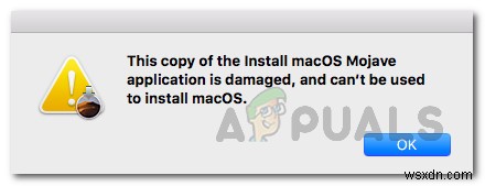[แก้ไข] แอปพลิเคชันเสียหายและไม่สามารถใช้เพื่อติดตั้ง macOS 