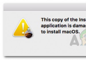 [แก้ไข] แอปพลิเคชันเสียหายและไม่สามารถใช้เพื่อติดตั้ง macOS 