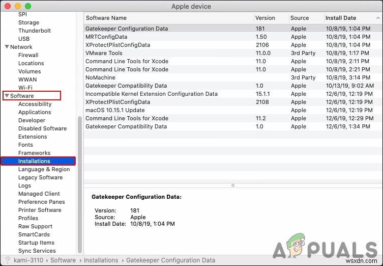 วิธีแสดงรายการอัพเดททั้งหมดบน macOS 