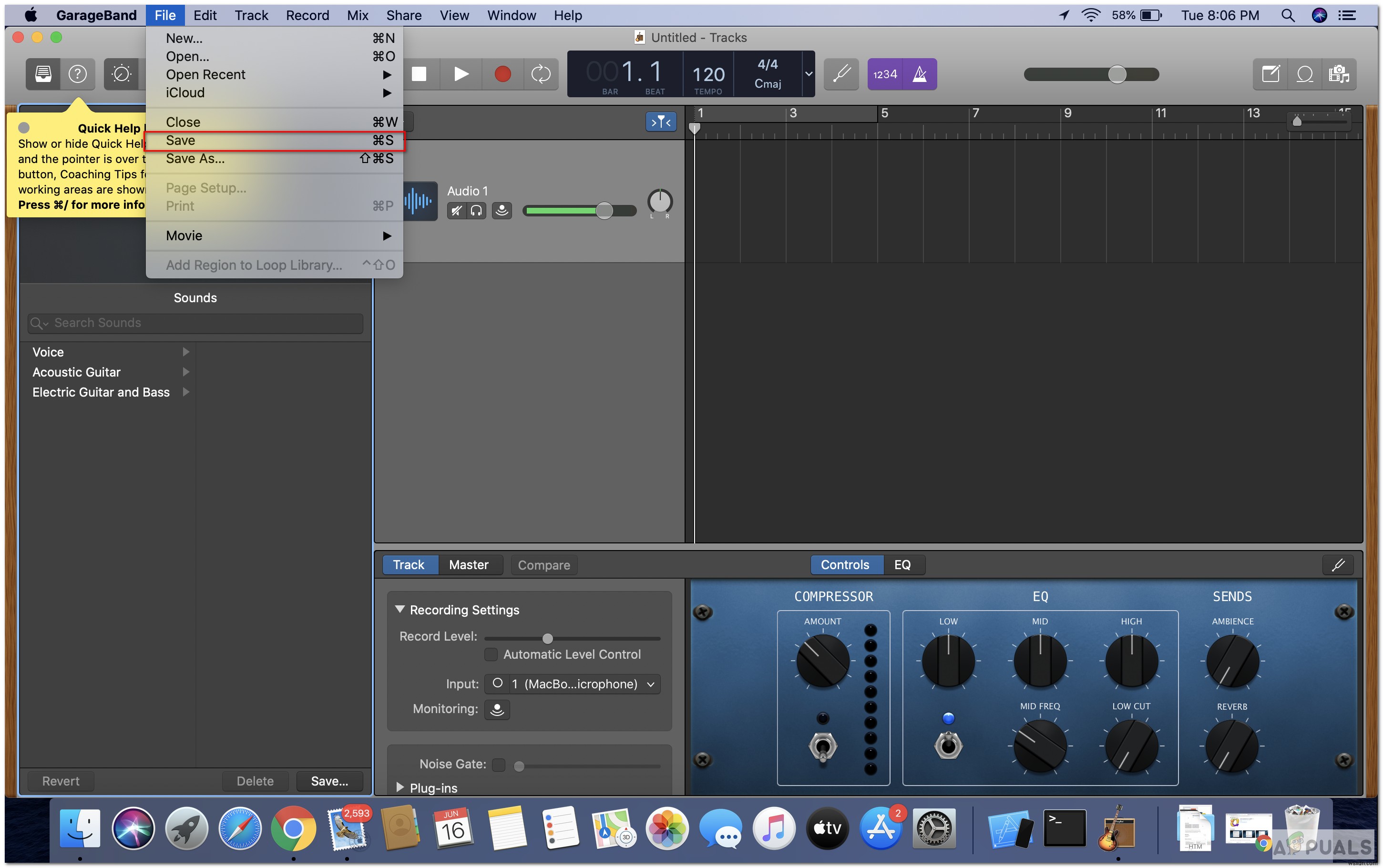 แก้ไข:ไม่สามารถเปิดโปรเจ็กต์บน GarageBand ใน Mac 