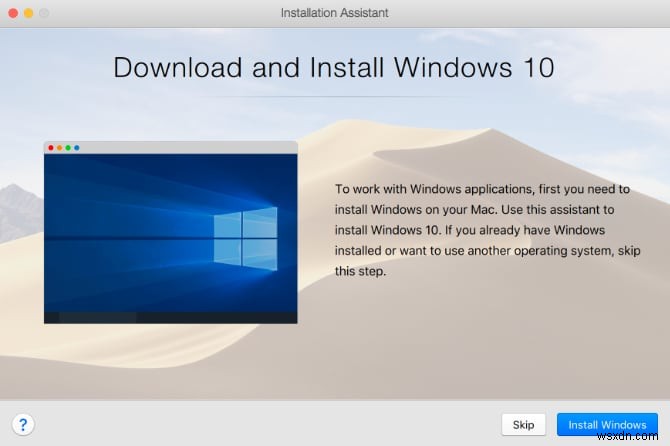 วิธีเรียกใช้ Windows 10 บน macOS 