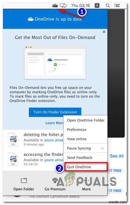 คุณได้ซิงค์บัญชีนี้ใน OneDrive for Mac . แล้ว 