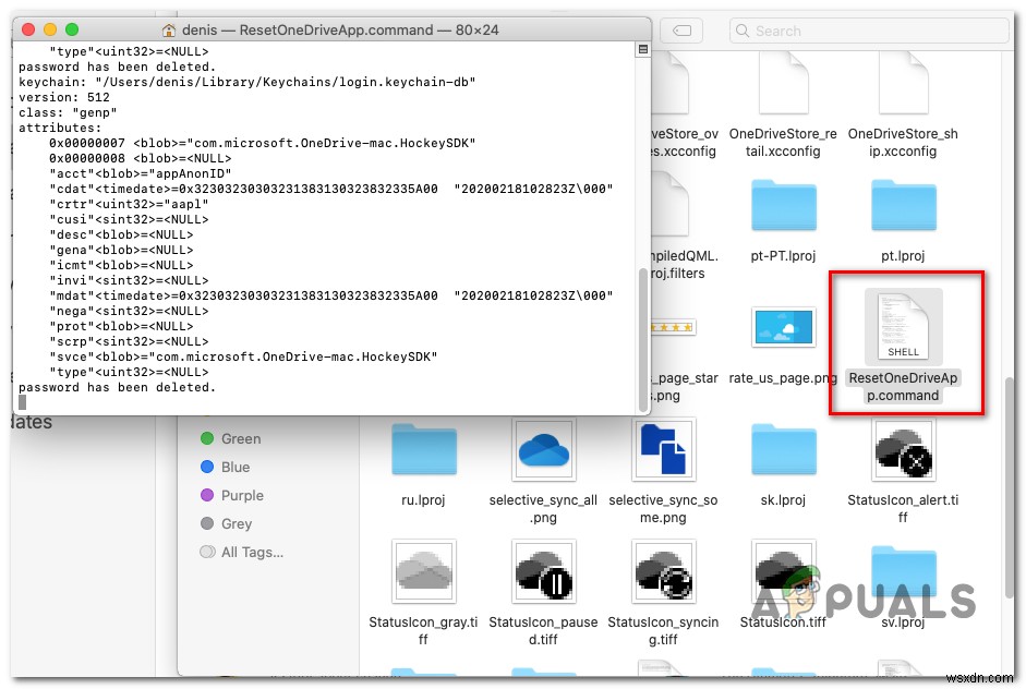 คุณได้ซิงค์บัญชีนี้ใน OneDrive for Mac . แล้ว 