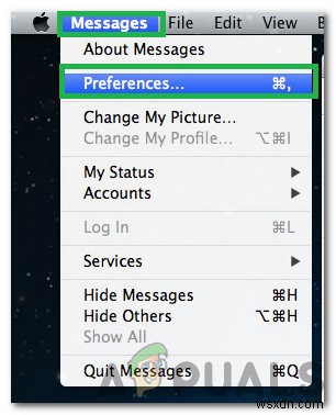 ขั้นตอนในการออกจากระบบ iMessages บน MacOS 