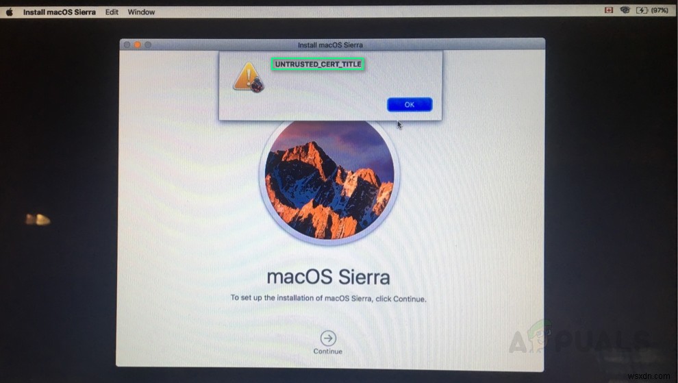 จะแก้ไขข้อผิดพลาด UNTRUSTED_CERT_TITLE บน MacOS ได้อย่างไร 