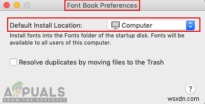 วิธีการติดตั้งแบบอักษรบน macOS 