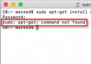 วิธีแก้ไข  ไม่พบคำสั่ง sudo apt-get  บน macOS 