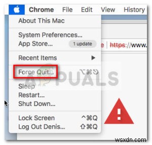 วิธีใช้คำสั่ง Force Quit บน Mac 