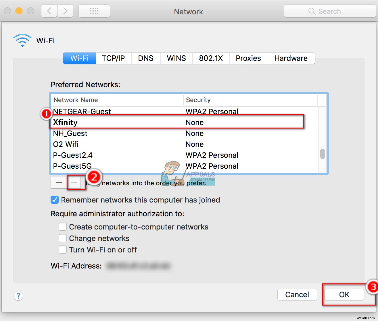 วิธีปิดการใช้งาน Xfinity Wi-Fi บน Mac 