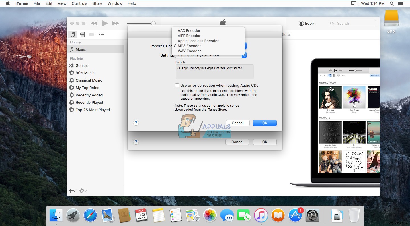 วิธีแปลง M4A เป็น MP3 บน MacOS 