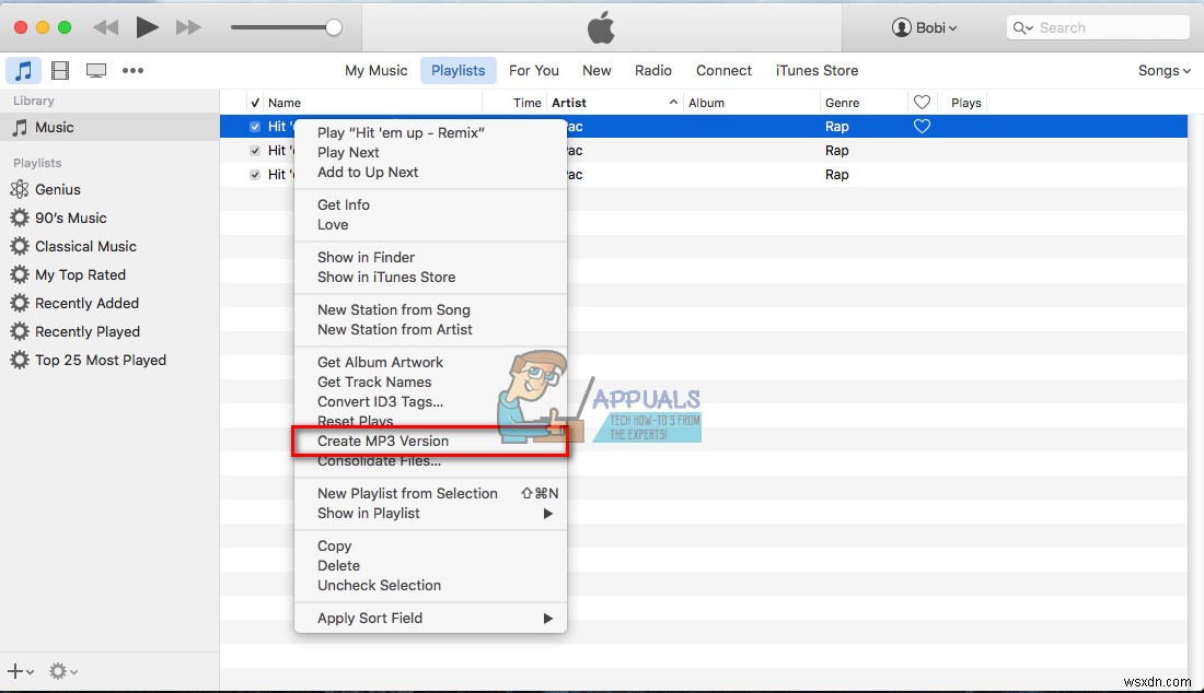 วิธีแปลง M4A เป็น MP3 บน MacOS 