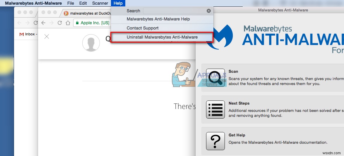 วิธีถอนการติดตั้ง Malwarebytes จาก MacOS 