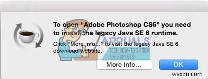 วิธีการติดตั้ง Legacy Java SE 6 Runtime บน MacOS 