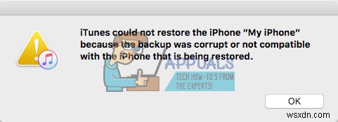 แก้ไข:“iTunes ไม่สามารถกู้คืน iPhone หรือ iPad เนื่องจาก iPhone/iPad เสียหายหรือใช้งานร่วมกันไม่ได้