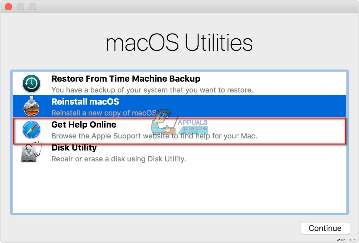 วิธีการแก้ไขรายการนี้ไม่สามารถใช้ได้ชั่วคราวหลังจากติดตั้ง MacOS หรือ OS X ใหม่