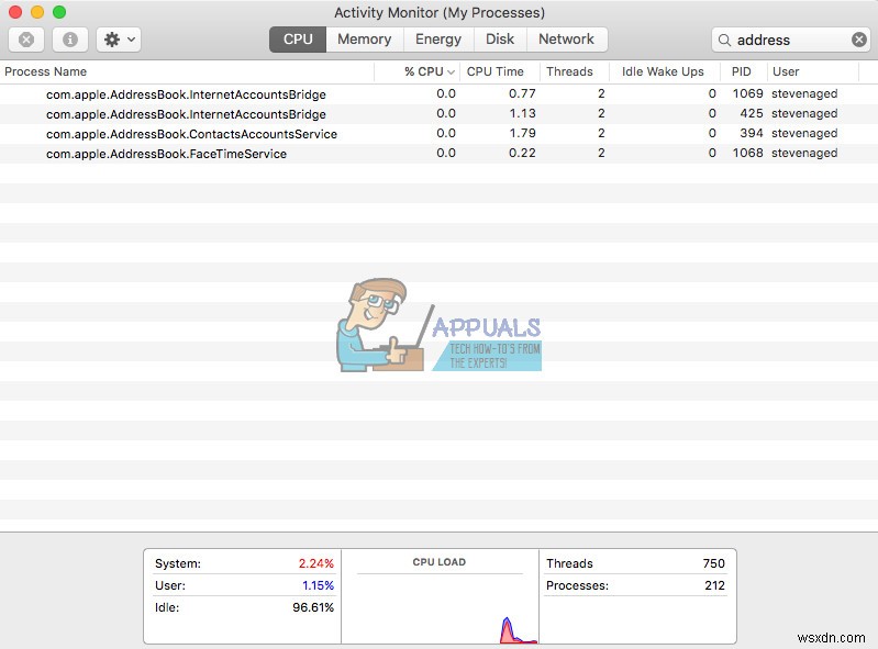 แก้ไข:Mac ทำงานช้าเนื่องจาก AddressBookSourceSync 