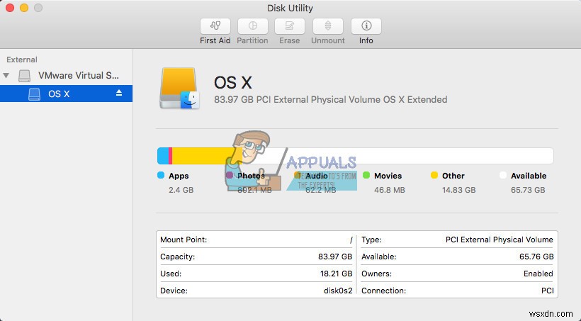 วิธีเพิ่มพื้นที่จัดเก็บฮาร์ดดิสก์บน MacOS และ Mac OS X 