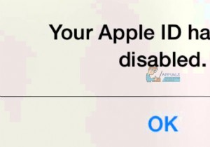 วิธีแก้ไข  Apple ID ของคุณถูกปิดใช้งาน  