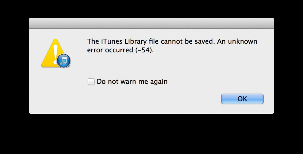 วิธีแก้ไขข้อผิดพลาดที่ไม่รู้จักของ iTunes -54 