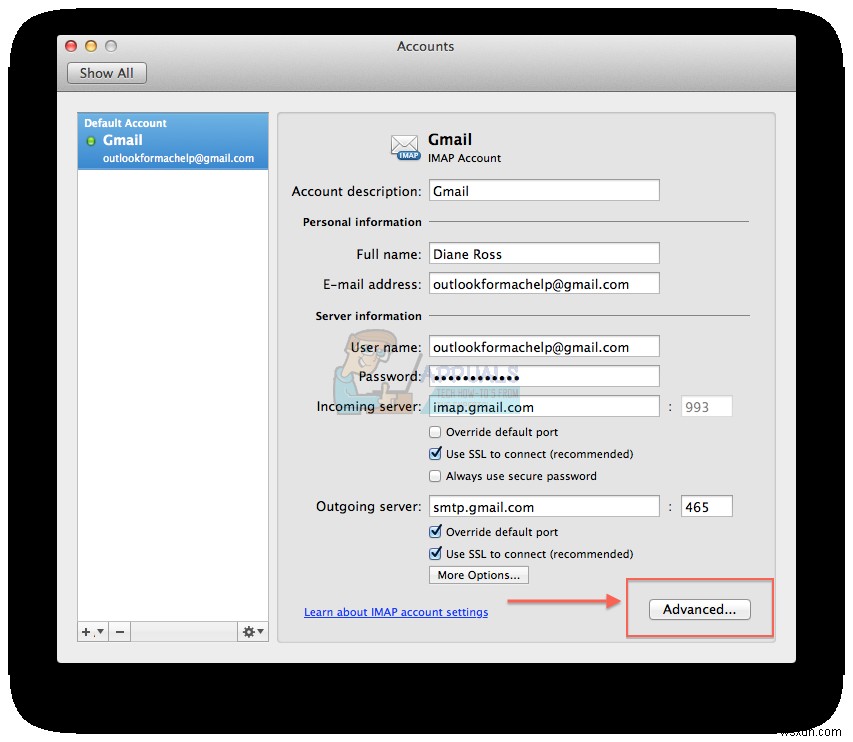 การแก้ไข:ข้อผิดพลาด Outlook 1025 “ชื่อกล่องจดหมายไม่ถูกต้อง” สำหรับ Gmail บน Mac 