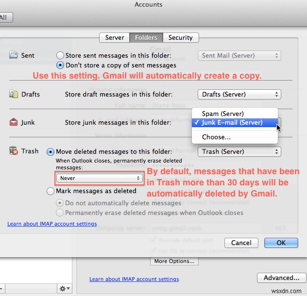 การแก้ไข:ข้อผิดพลาด Outlook 1025 “ชื่อกล่องจดหมายไม่ถูกต้อง” สำหรับ Gmail บน Mac 