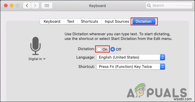 วิธีใช้:ใช้การเขียนตามคำบอกบน Mac OS X 