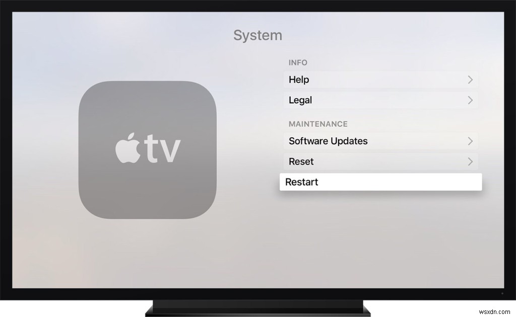 วิธีรีเซ็ต / กู้คืน / รีสตาร์ท Apple TV 