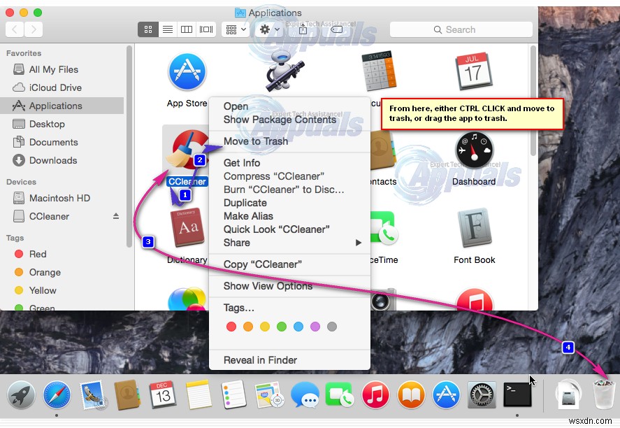 วิธีการ:ถอนการติดตั้งแอปบน Mac