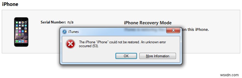 การแก้ไข:ข้อผิดพลาด iPhone 6 53 