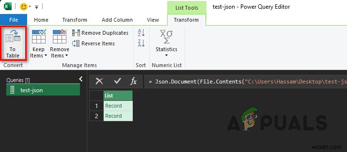 วิธีการแปลง JSON เป็น Excel? 