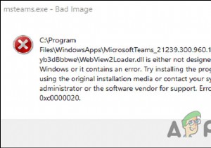 วิธีแก้ไข “รหัสข้อผิดพลาด:0xc0000020” ใน Microsoft Teams 