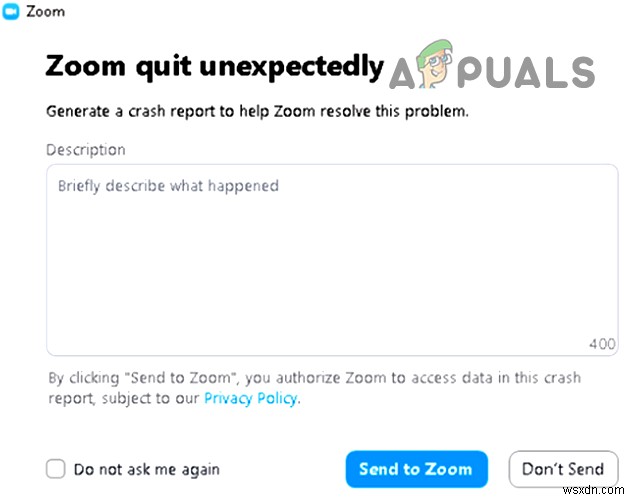 วิธีแก้ไข Zoom Quit เกิดข้อผิดพลาดโดยไม่คาดคิดเมื่อแชร์หน้าจอ 