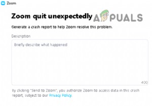 วิธีแก้ไข Zoom Quit เกิดข้อผิดพลาดโดยไม่คาดคิดเมื่อแชร์หน้าจอ 