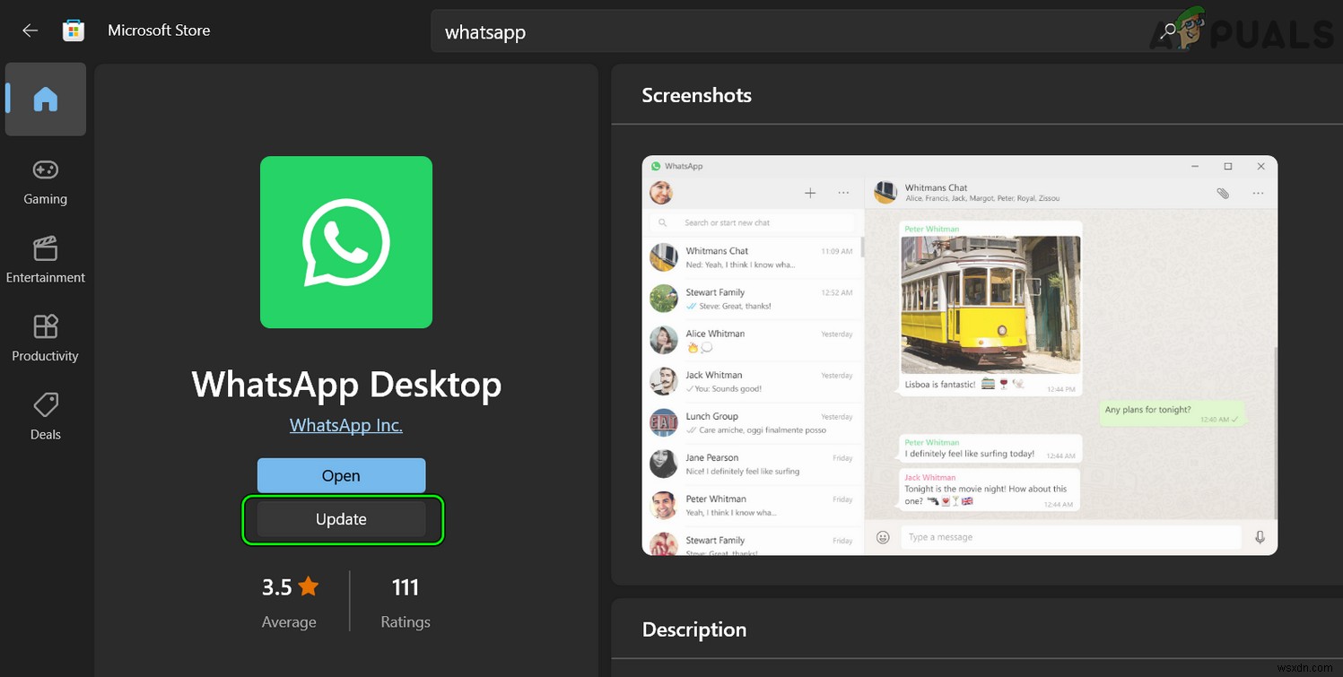 วิธีแก้ไขการหยุดทำงานของแอพ WhatsApp Desktop 