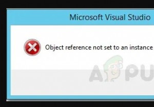แก้ไข:ข้อผิดพลาด  การอ้างอิงวัตถุไม่ได้ตั้งค่าเป็นอินสแตนซ์ของวัตถุ  บน Windows 