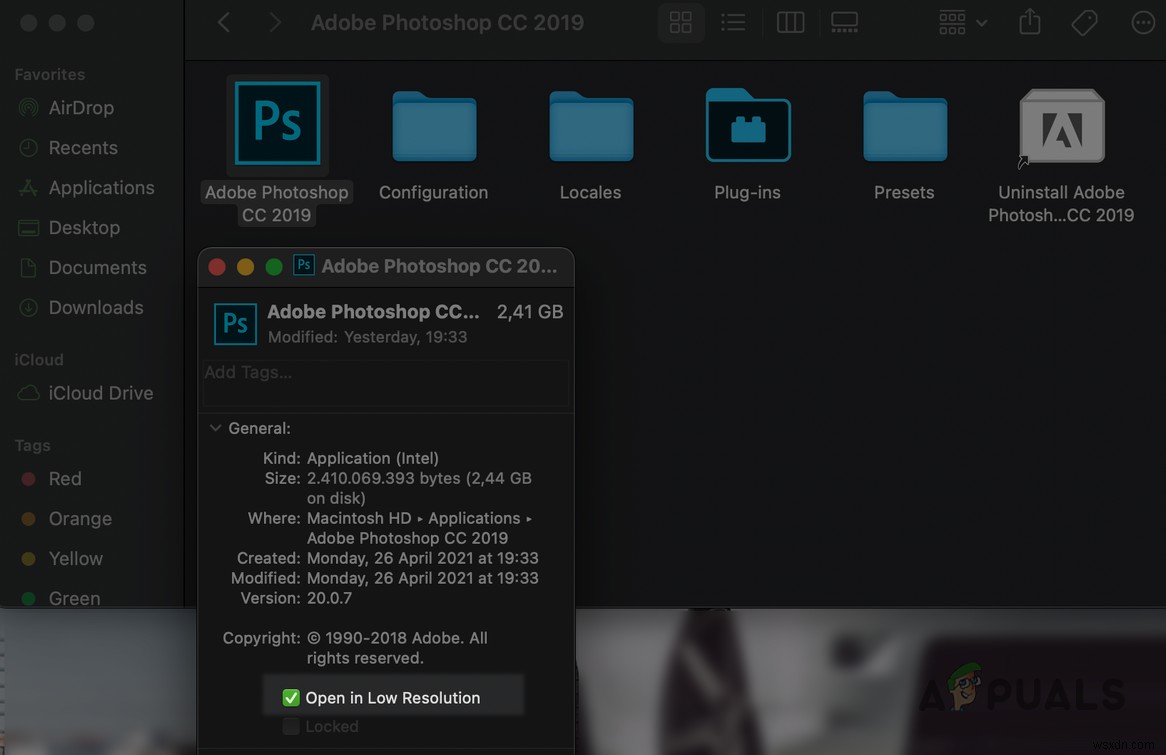 แก้ไข:“ไม่สามารถเขียนไฟล์ ข้อผิดพลาดที่ไม่รู้จักได้เกิดขึ้น.  บน Adobe PhotoShop 