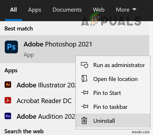 แก้ไข:“ไม่สามารถเขียนไฟล์ ข้อผิดพลาดที่ไม่รู้จักได้เกิดขึ้น.  บน Adobe PhotoShop 