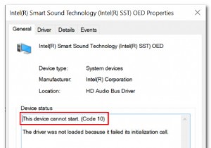 วิธีแก้ไข  Intel Smart Sound Technology OED  ไม่เริ่มทำงานอย่างถูกต้อง 