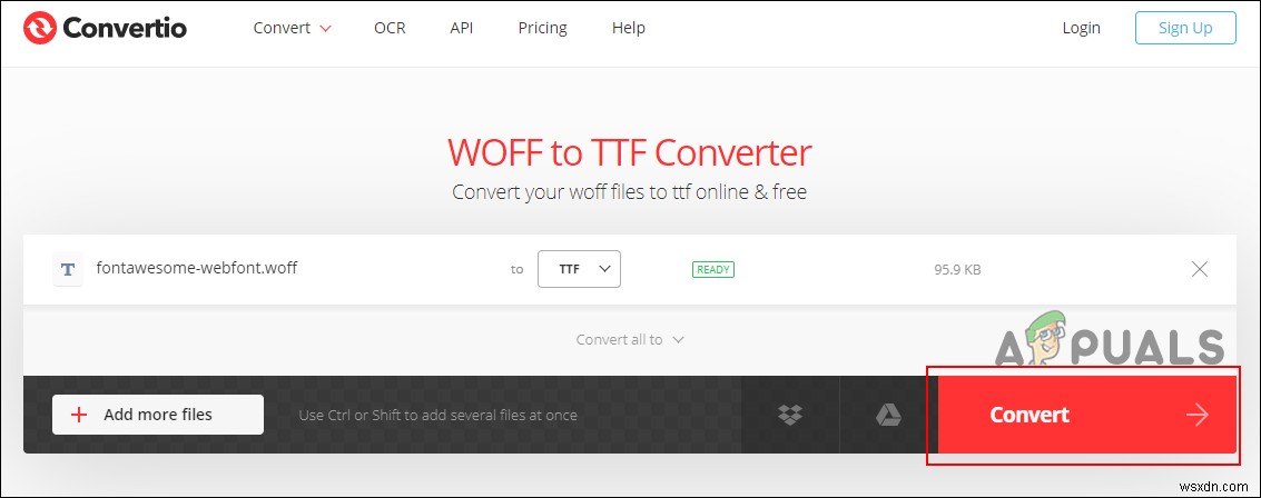 วิธีการแปลง WOFF เป็น TTF? 