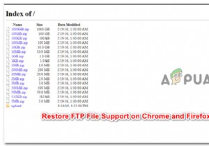 วิธีคืนค่าตัวเลือก  บันทึกลิงก์เป็น  สำหรับไฟล์ FTP ใน Chrome และ Firefox 