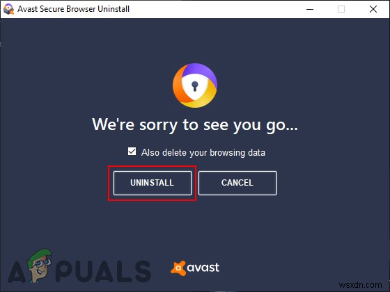 จะลบ Avast Secure Browser ได้อย่างไร 