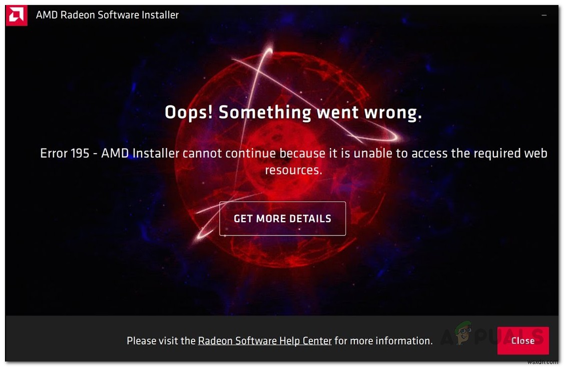 โปรแกรมติดตั้ง AMD แสดงข้อผิดพลาด 195 (อ๊ะ! มีบางอย่างผิดพลาด)? นี่คือวิธีแก้ไข 