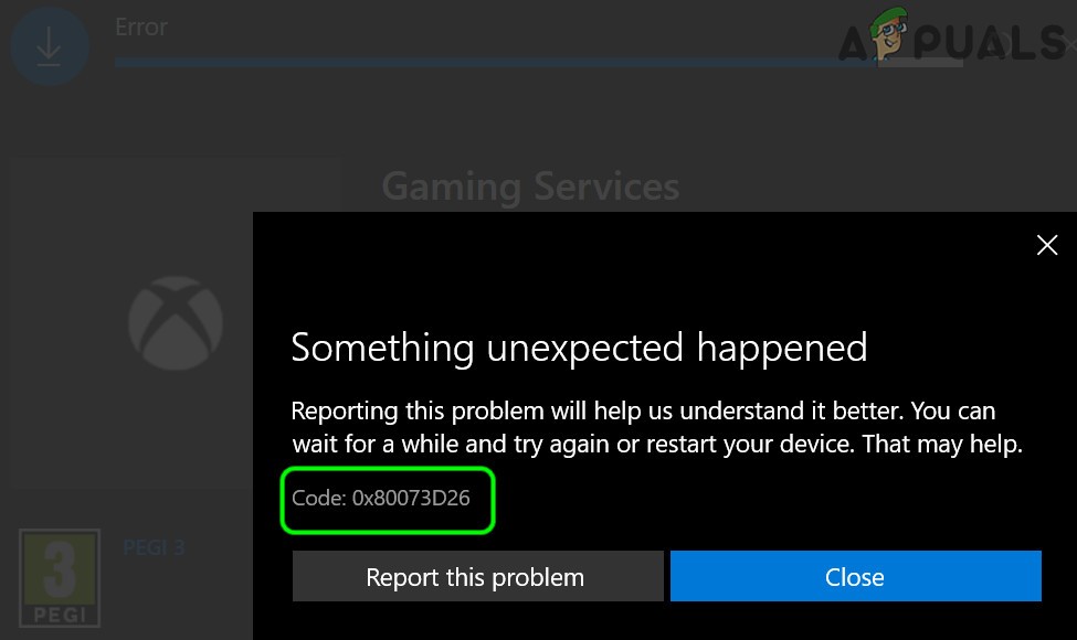 วิธีแก้ไขข้อผิดพลาดการติดตั้งบริการเกม 0x80073D26 