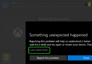 วิธีแก้ไขข้อผิดพลาดการติดตั้งบริการเกม 0x80073D26 