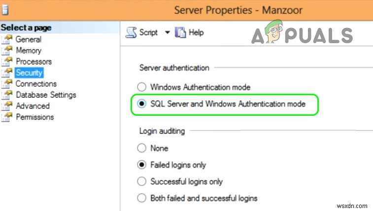 วิธีแก้ไขการเข้าสู่ระบบล้มเหลว Microsoft SQL Server Error:18456 