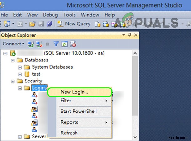 วิธีแก้ไขการเข้าสู่ระบบล้มเหลว Microsoft SQL Server Error:18456 