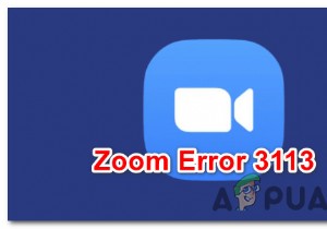แก้ไขปัญหาการซูม  รหัสข้อผิดพลาด 3113  เมื่อจัดตารางการประชุม 