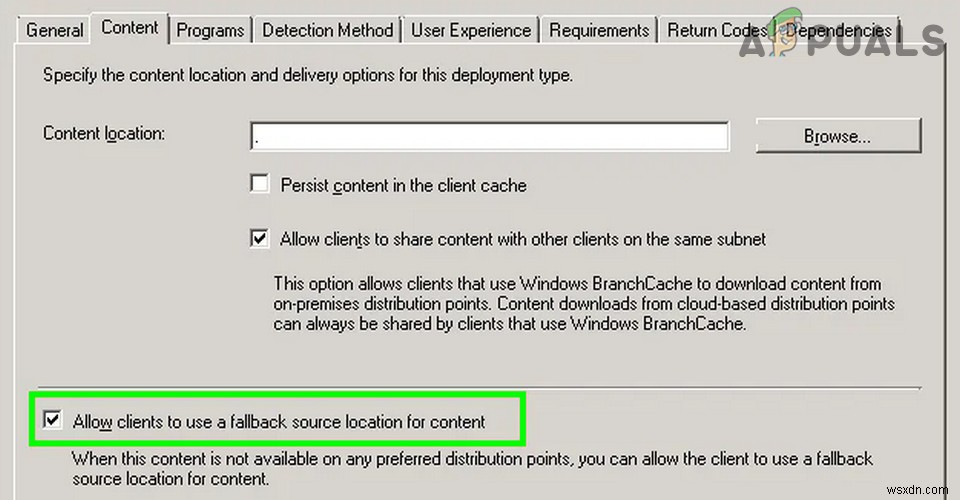 แก้ไข:รหัสข้อผิดพลาดในการติดตั้ง SCCM 0X87D00607 (-2016410105) 